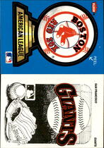 1987 Fleer Team Logo Stickers #20 Red Sox