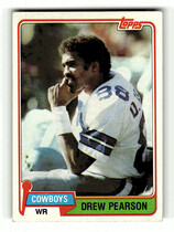 1981 Topps Base Set #95 Drew Pearson