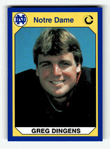 1990 Collegiate Collection Notre Dame 200 #16 Greg Dingens