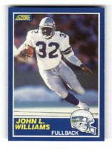 1989 Score Base Set #76 John L. Williams