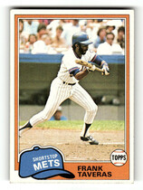 1981 Topps Base Set #343 Frank Taveras