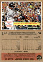 2011 Topps Heritage #236 Giants Crush Rangers