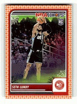 2023 Panini NBA Hoops Haunted Hoops Orange #206 Seth Lundy