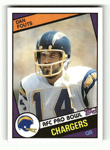 1984 Topps Base Set #179 Dan Fouts