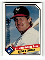 1989 CMC Scranton Wilkes-Barre Red Barons #12 Steve Stanicek