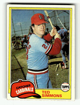 1981 Topps Base Set #705 Ted Simmons