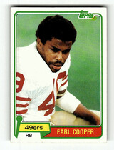 1981 Topps Base Set #75 Earl Cooper