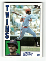 1984 Topps Base Set #193 Darrell Brown