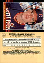 1985 Donruss Base Set #582 Tom Waddell