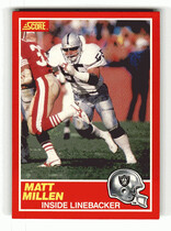 1989 Score Base Set #173 Matt Millen