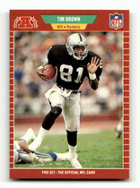 1989 Pro Set Base Set #183 Tim Brown