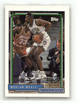 1992 Topps Base Set #346 Marlon Maxey