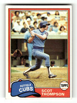 1981 Topps Base Set #395 Scot Thompson