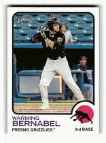 2022 Topps Heritage Minor League #126 Warming Bernabel