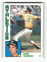 1984 Topps Base Set #338 Mike Warren