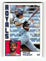 1984 Topps Base Set #525 Willie Wilson