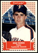 1991 ProCards Tomorrows Heroes #67 Brian Warren