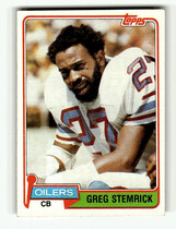 1981 Topps Base Set #123 Greg Stemrick