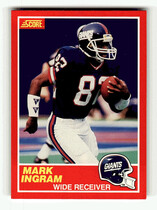 1989 Score Base Set #204 Mark Ingram