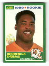 1989 Score Base Set #245 Broderick Thomas