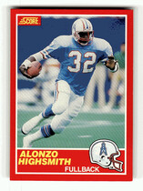 1989 Score Base Set #186 Alonzo Highsmith