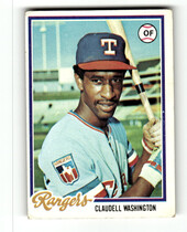 1978 Topps Base Set #67 Claudell Washington