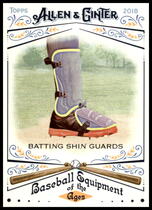 2018 Topps Allen & Ginter Baseball Equipment of the Ages #BEA-21 Batting Shin Guards