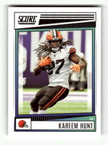 2022 Score Base Set #205 Kareem Hunt