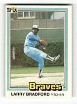 1981 Donruss Base Set #584 Larry Bradford