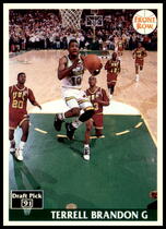 1991 Front Row Base Set #10 Terrell Brandon