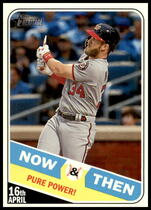 2018 Topps Heritage High Number Now & Then #NT-12 Bryce Harper