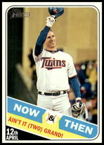2018 Topps Heritage High Number Now & Then #NT-2 Joe Mauer