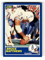 1989 Score Base Set #109 Bruce Mathews