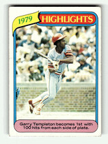 1980 Topps Base Set #5 Garry Templeton