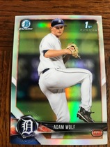 2018 Bowman Chrome Draft Refractor #BDC-185 Adam Wolf