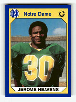 1990 Collegiate Collection Notre Dame 200 #32 Jerome Heavens