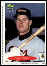1991 Classic Classic/Best #190 Paul Carey