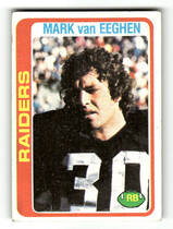 1978 Topps Base Set #235 Mark Van Eeghen