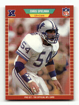 1989 Pro Set Base Set #125 Chris Spielman