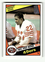 1984 Topps Base Set #356 Dwight Hicks
