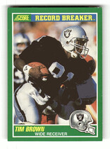 1989 Score Base Set #328 Tim Brown