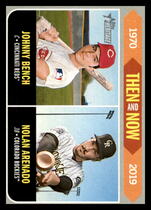 2019 Topps Heritage Then and Now #TN-6 Johnny Bench|Nolan Arenado