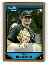 2007 Bowman Prospects Gold #BP56 Brian Henderson