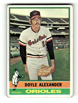 1976 Topps Base Set #638 Doyle Alexander