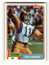 1981 Topps Base Set #445 Pat Haden