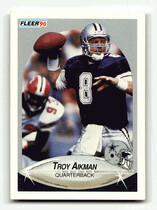 1990 Fleer Base Set #384 Troy Aikman