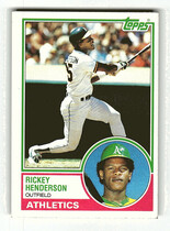 1983 Topps Base Set #180 Rickey Henderson