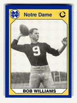 1990 Collegiate Collection Notre Dame 200 #131 Bob Williams