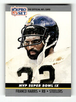 1990 Pro Set Super Bowl MVP's #9 Franco Harris