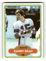 1980 Topps Base Set #328 Randy Dean